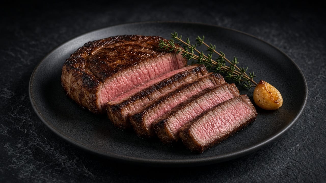Reverse-sear steak