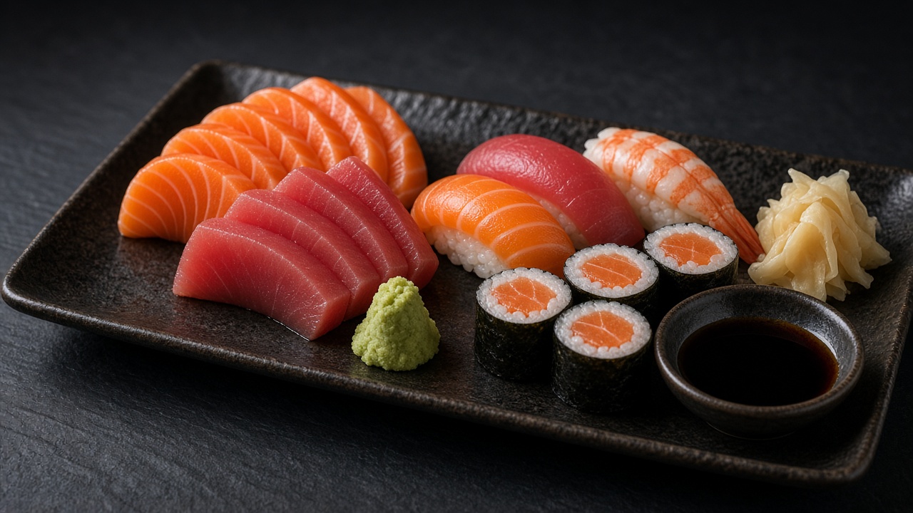 Sushi and sashimi