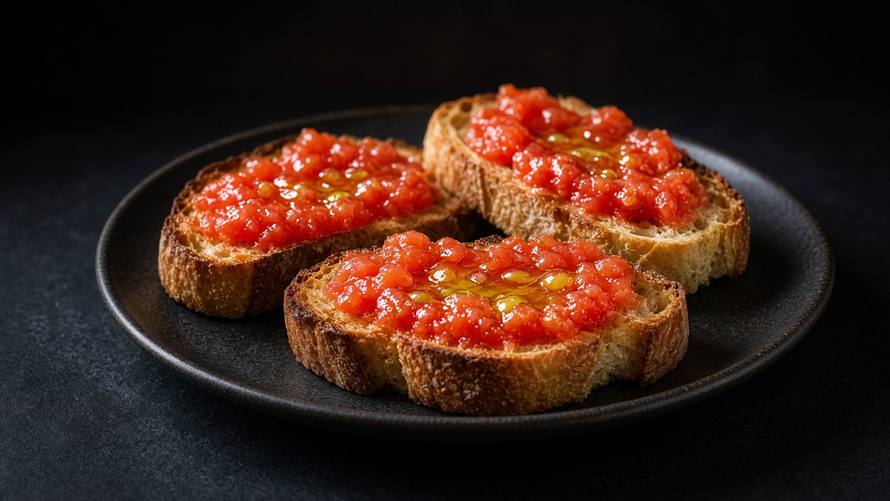 Pan con tomate